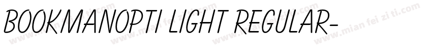 BOOKmanOpti Light Regular字体转换